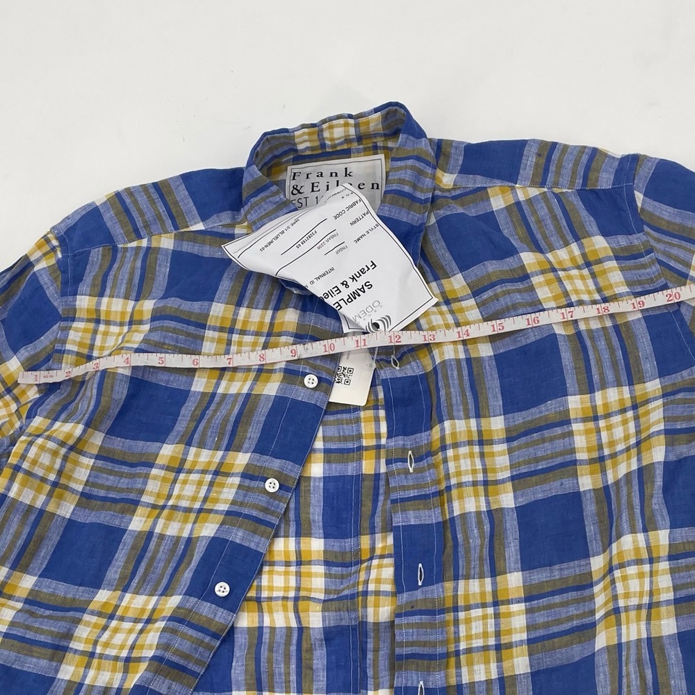 Frank &‎ Eileen Blue and Yellow Plaid Shirt - Picture 4 of 7